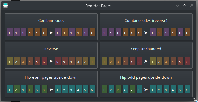 Simple Scan Reorder Pages Tool