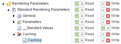 Rendering Parameters Permissions
