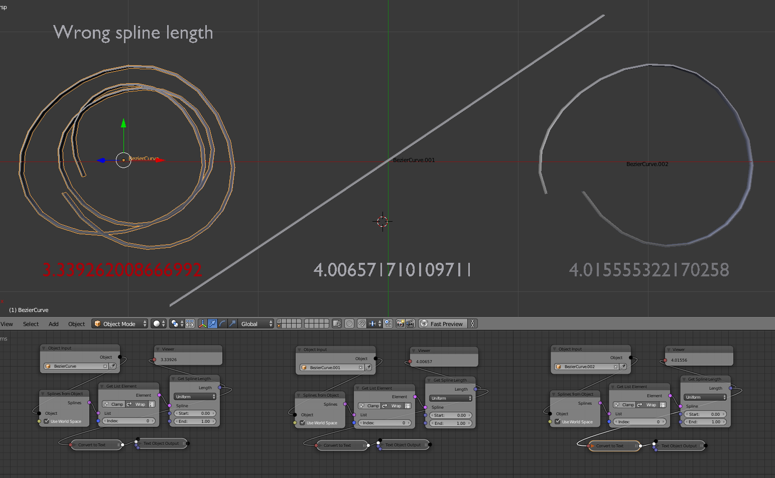 wrong spline length