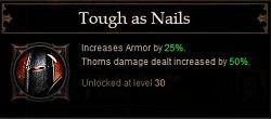 Tough as Nails passive