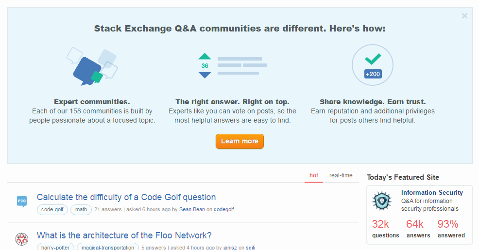 From StackExchange