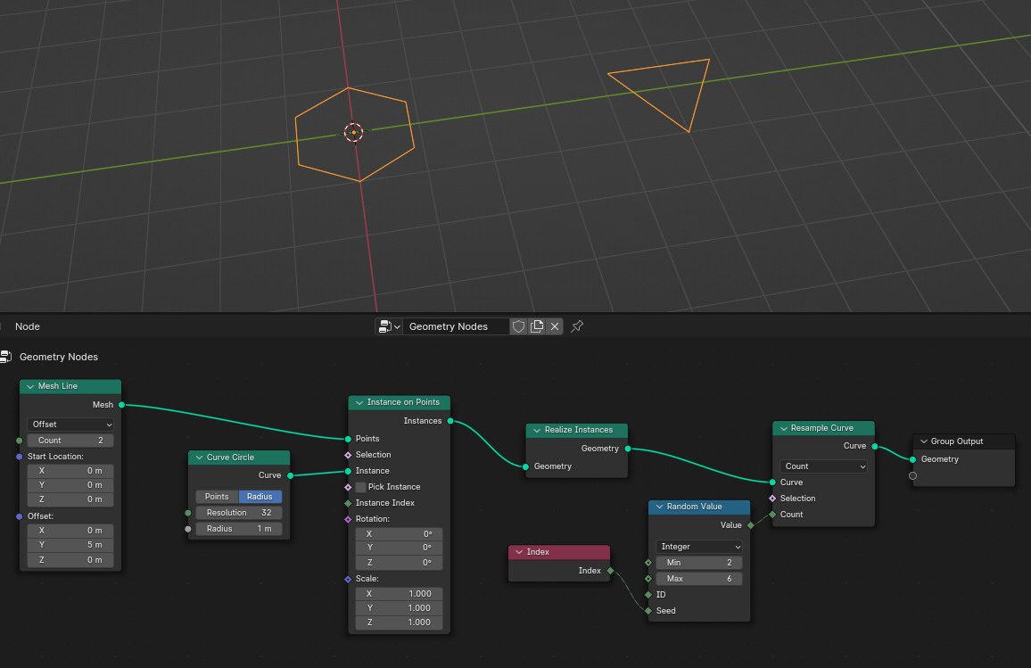 random count for splines