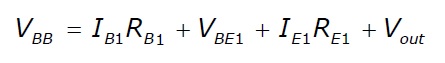 KVL of Base-emitter loop