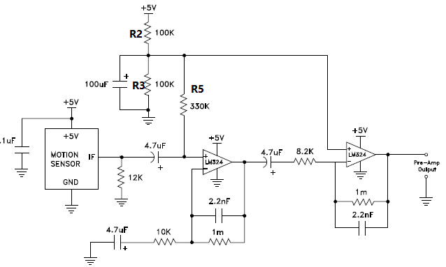 Two stage amplifier A