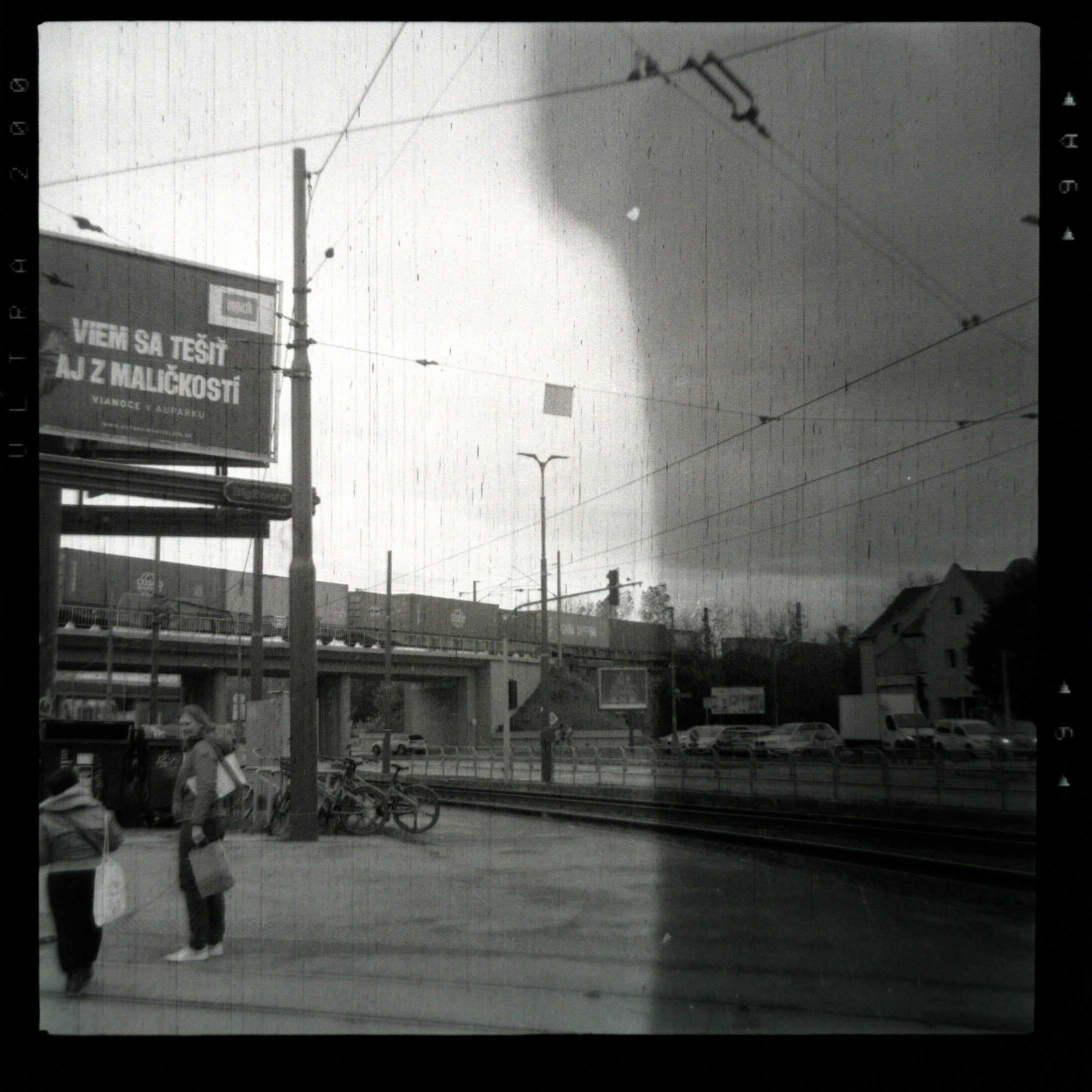 a photo of vinohrady Bratislava with an irregular darker area