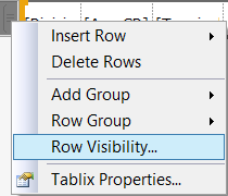 Row Visibility...