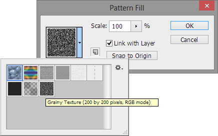 Pattern Fill dialog box