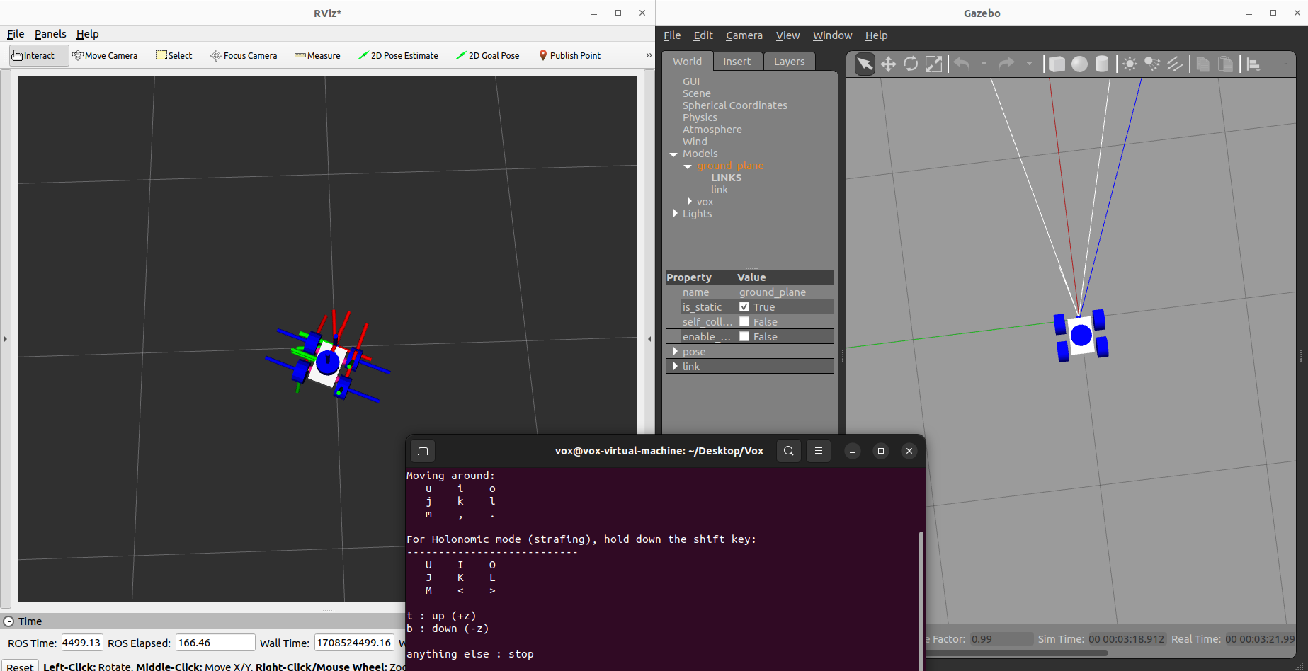 desync between rviz2 and gazebo