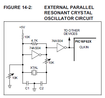 Parallel crystal circuit