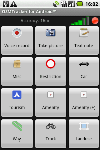 OSMTracker screenshot