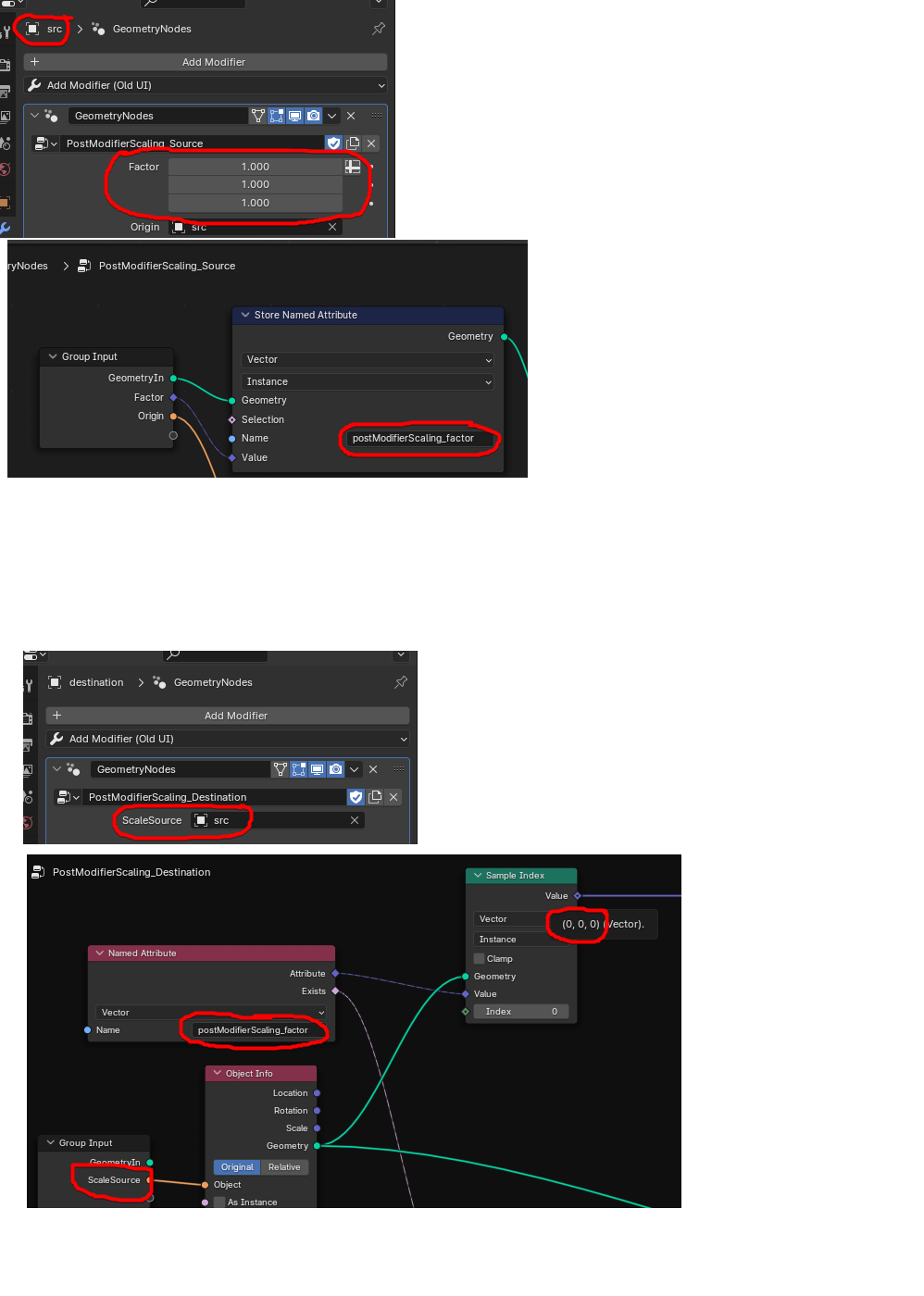 A diagram walking through how I want to transfer an attribute from one Object to another.