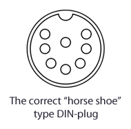 C64 "horse shoe" 8-pin DIN-plug