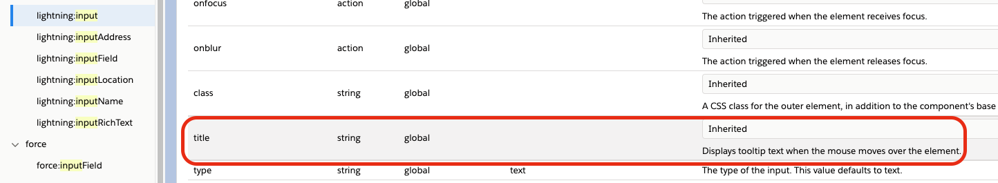 Lightning:input documentation