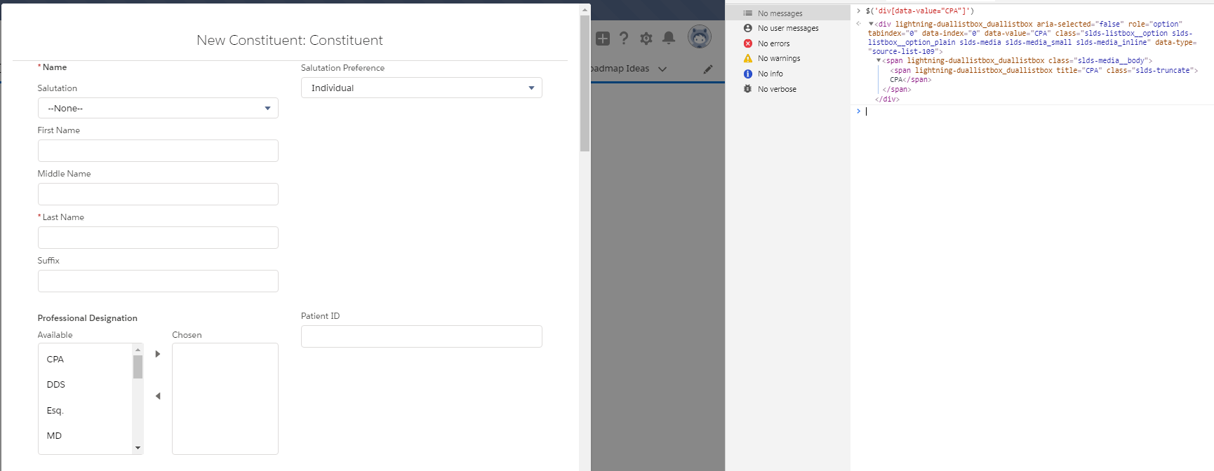 JQuery locates elements