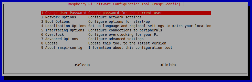 Raspi-config