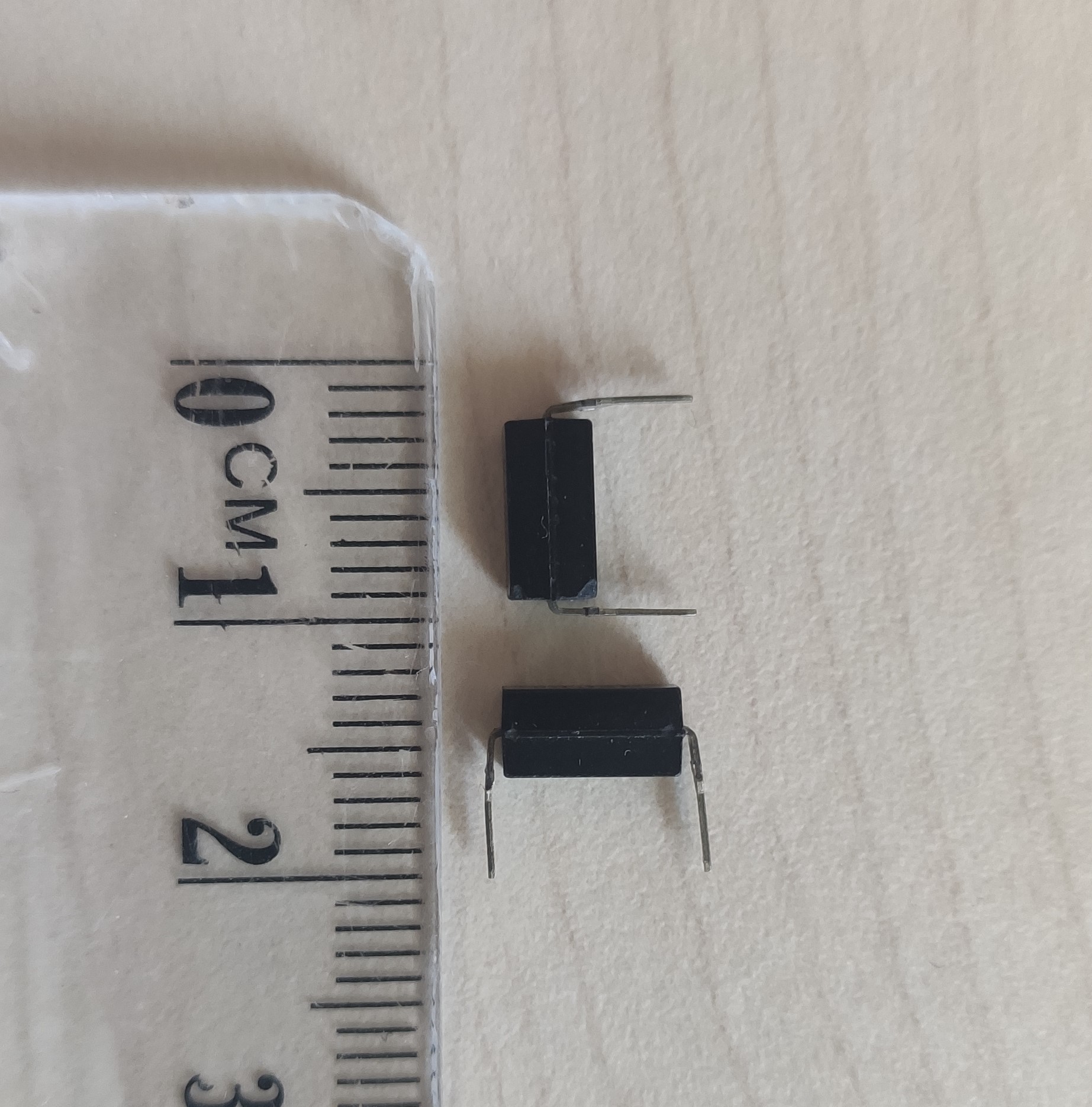 unknown components next to a ruler