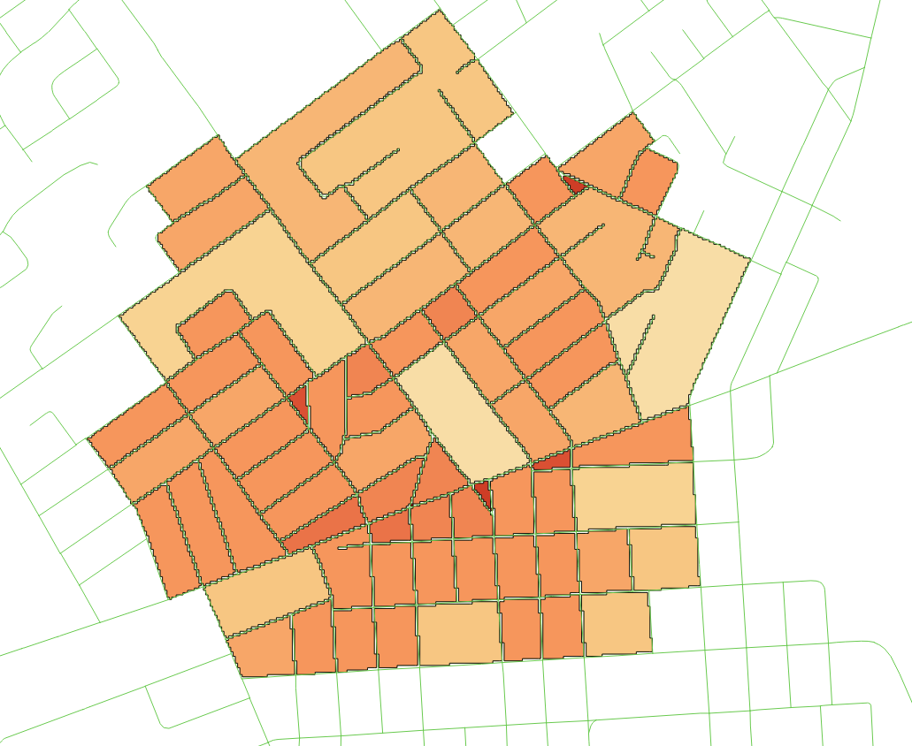 Classified density by block