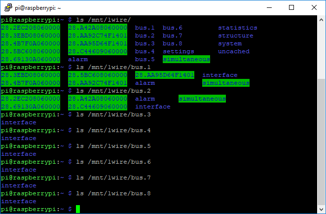 <code>/mnt/1wire</code> directory shows 9 sensors but with the Node.js-script I'm able to read 11