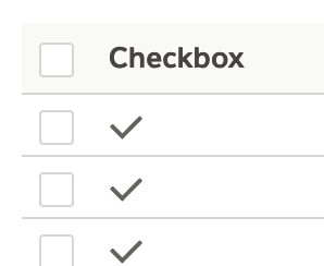 checkbox in table example