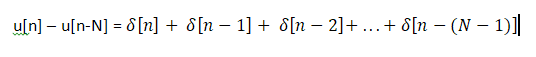 u[n] - u[n] = 1 +