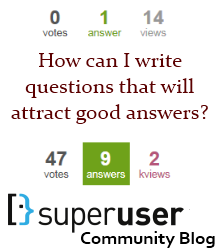 Learn how a small amount of effort can get your question far more attention and answers!