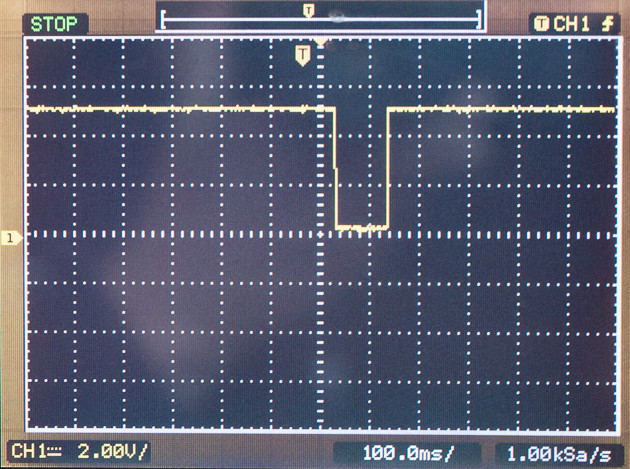 Flash hotshoe measured signal