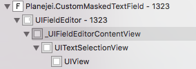 UITextField view hieararchy