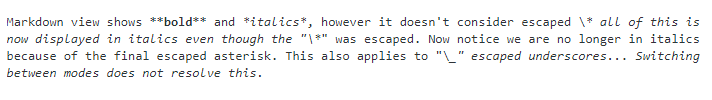 Image of markdown view of the above text