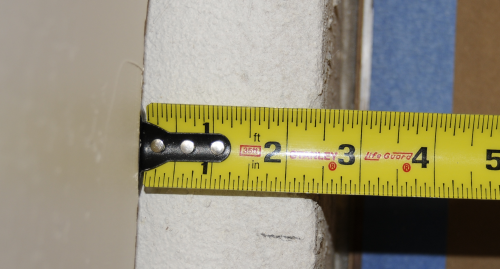 Ledge 2.5 Inches Depth