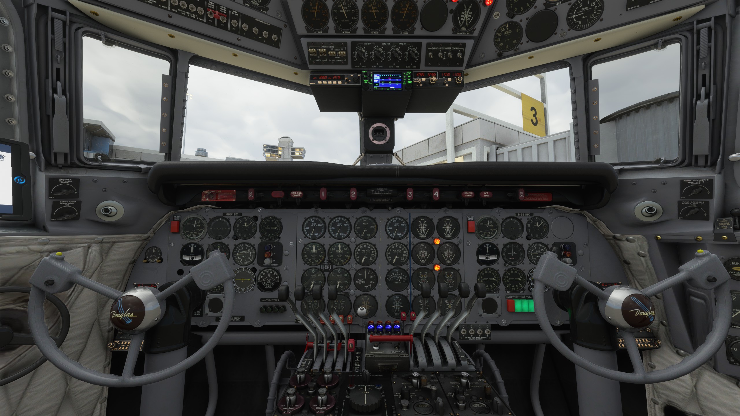 DC-6 Flight Deck