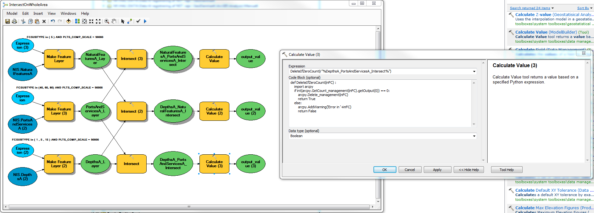 Example of model an Calculata Value