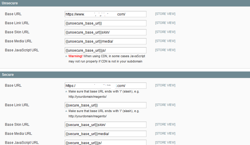 unsecure url is also set with https