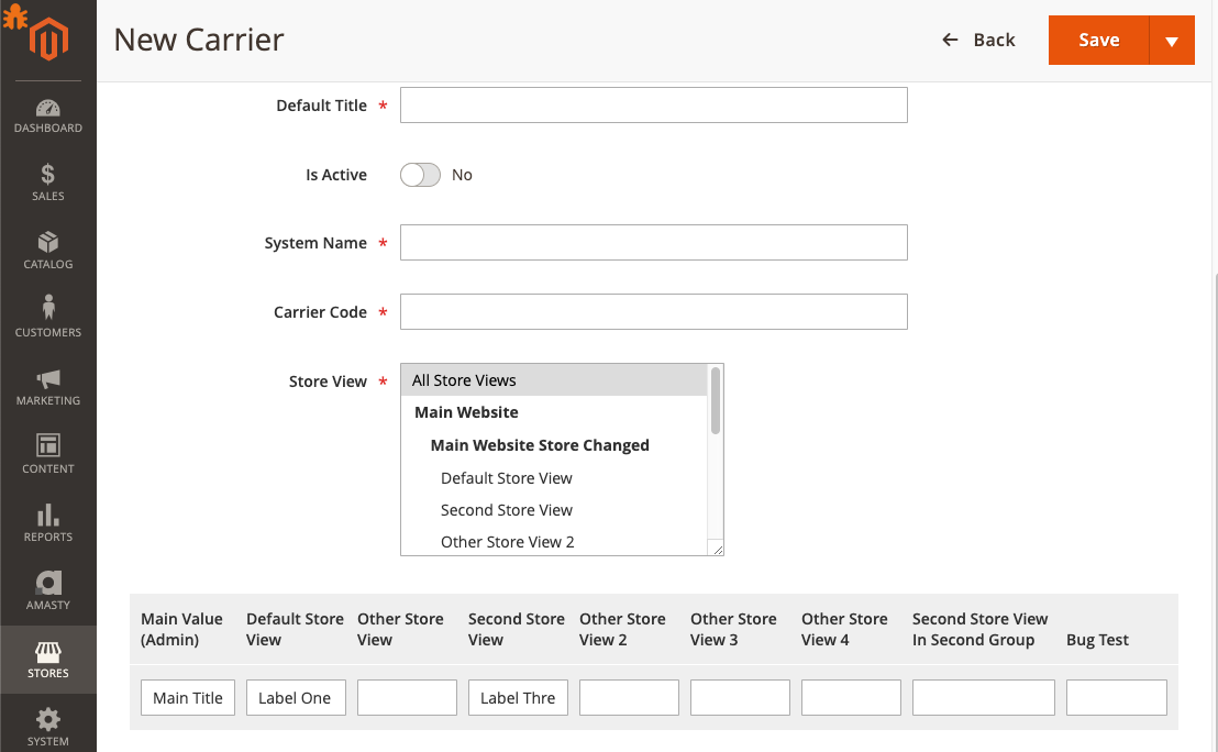 form example with new fields