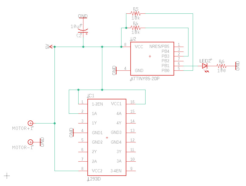 Motor on power supply