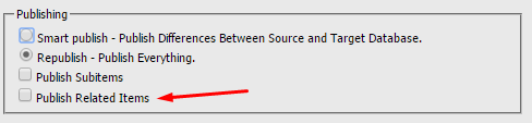 Publish Related Items
