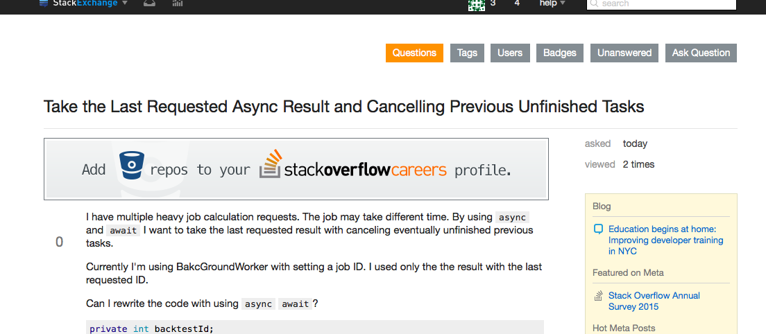 another random stackoverflow.com screenshot. Note the missing vote arrows.  This is after clearing Safari cache.  This same page loads fine in Chrome.