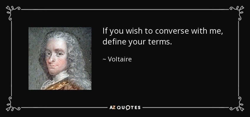 Voltaire's quote