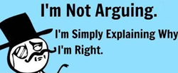 I'm not arguing