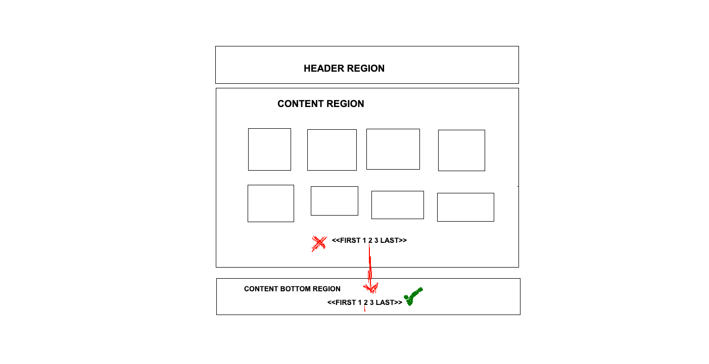 move pager to different region