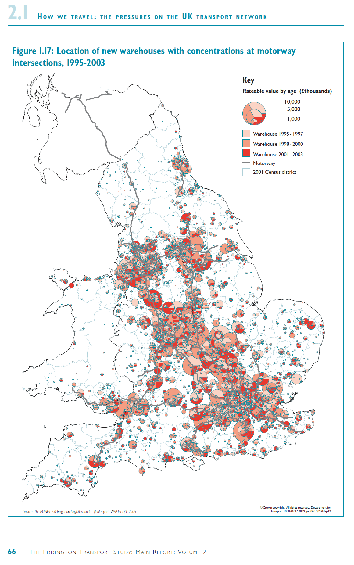 Location of new warehouses with concentrations at motorway intersections