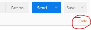 code in postman