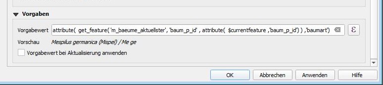 3.4: default value with using given field value and without update automativally