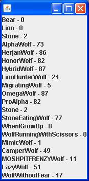 Average Results after 40 plays of 1000 iterations