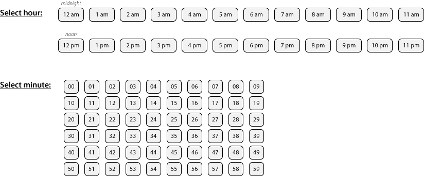 time entry form