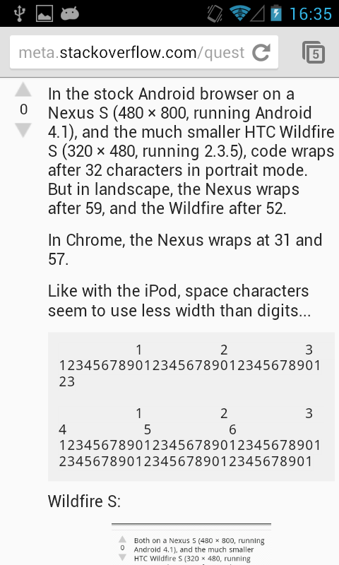 Chrome in Nexus S