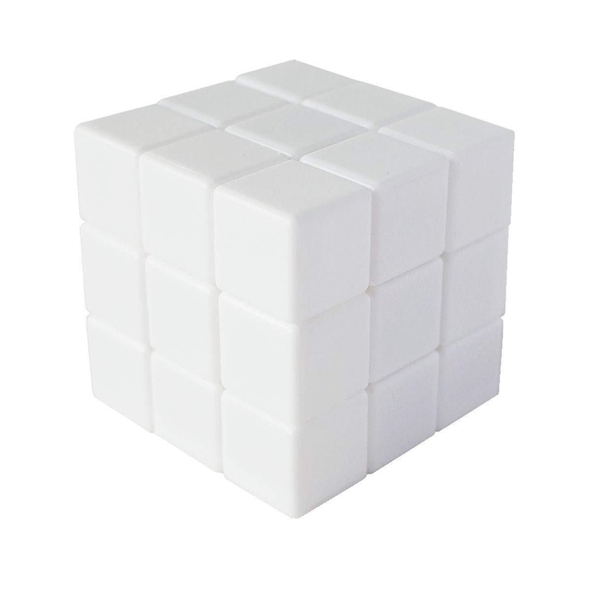 a white Rubik's cube