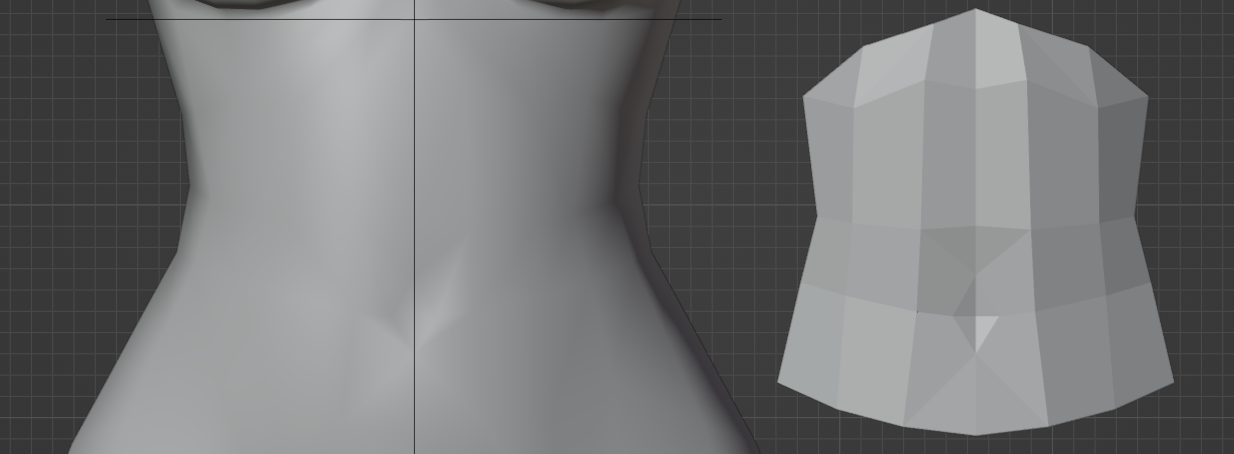 low poly torso comparison