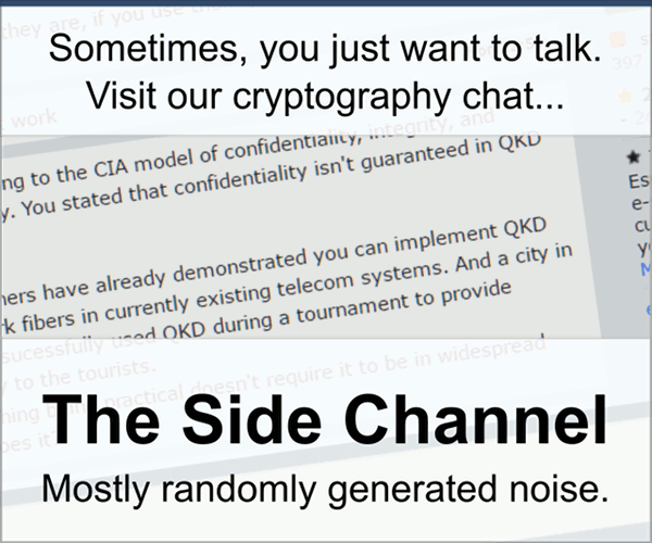 Visit our cryptography chat...