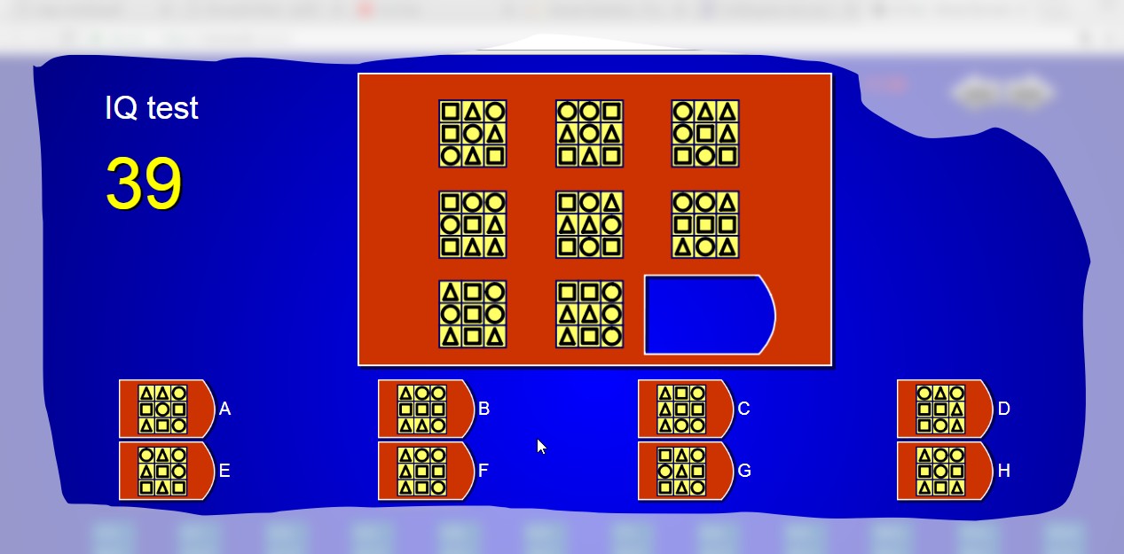 pattern - Mensa sample IQ test questions - 3x3 grids with shapes, 4x4 ...