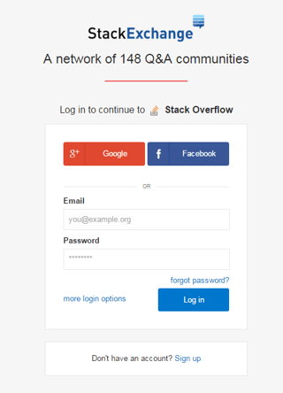 Stackoverflow login image